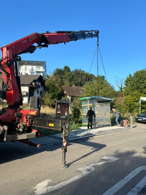 Buswarte-Häuschen Ziegelmatten